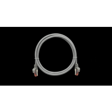 Nikomax S/FTP CAT6a Patch kábel 1m Szürke kábel és adapter