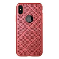 Nillkin AIR műanyag telefonvédő (gumírozott, lyukacsos, logó kivágás) PIROS (GP-73248) tok és táska