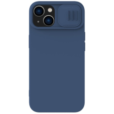 Nillkin Apple iPhone 14 Plus, Szilikon tok, közepesen ütésálló, kamera védelem, Nillkin CamShield Silky, kék tok és táska