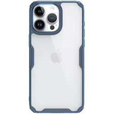 Nillkin Apple iPhone 15 Pro, Szilikon tok, műanyag hátlap, ultravékony, Nillkin Nature Pro, kék tok és táska
