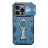 Nillkin CAMSHIELD ARMOR PRO defender műanyag telefonvédő (szilikon belső, közepesen ütésálló, telefontartó gyűrű) KÉK Apple iPhone 14 Pro