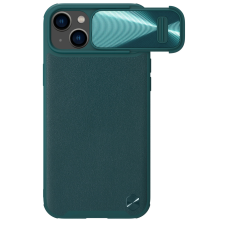 Nillkin CamShield bőr S tok iPhone 14 Plus tok kameravédővel zöld tok és táska