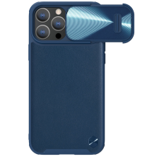 Nillkin CamShield bőr tok S tok iPhone 14 Pro tok kameravédővel kék tok és táska