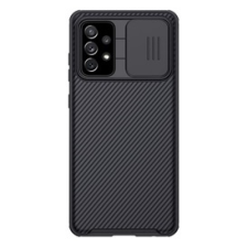 Nillkin Camshield Pro műanyag mobiltelefon tok - fekete (Samsung Galaxy A72) tok és táska