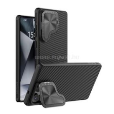 Nillkin CAMSHIELD PROP MAGNETIC szilikon telefonvédő (ütésállóság, kameravédő, kitámasztó, csíkos) FEKETE (GP-164960) tok és táska