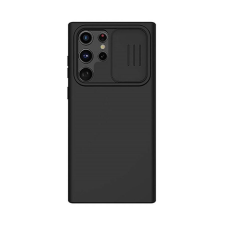 Nillkin CamShield Silky Samsung Galaxy S23 Ultra szilikon tok, fekete tok és táska