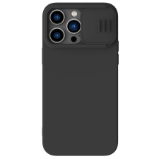 Nillkin CamShield Silky szilikon tok iPhone 14 Pro Max 6.7 2022 Klasszikus fekete tok és táska
