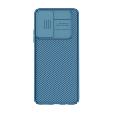 Nillkin CAMSHIELD szilikon telefonvédő (ütésállóság, kameravédő, csíkos) SÖTÉTKÉK tok és táska