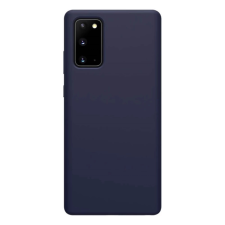 Nillkin FLEX PURE szilikon telefonvédő (ultravékony, környezetbarát, mikrofiber plüss belső, matt) SÖTÉTKÉK tok és táska