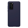 Nillkin FLEX PURE szilikon telefonvédő (ultravékony, környezetbarát, mikrofiber plüss belső, matt) SÖTÉTKÉK [Huawei P40] (5996457954797)