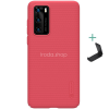 Nillkin Huawei P40, Műanyag hátlap védőtok, stand, Nillkin Super Frosted, piros