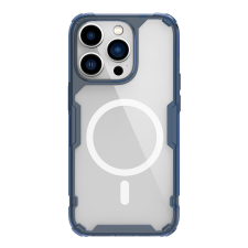 Nillkin Nature Pro mágneses tok iPhone 14 Pro mágneses védőtok MagSafe kék tok és táska