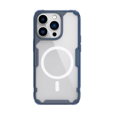 Nillkin NATURE PRO MAGNETIC műanyag telefonvédő (ütésállóság, légpárnás sarok, MagSafe) SÖTÉTKÉK tok és táska