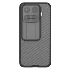 Nillkin Nillkin CamShield Pro Xiaomi 17T Pro műanyag hátlap tok kameravédelemmel, átlátszó-fekete tok és táska