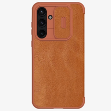 Nillkin Nillkin Qin Book PRO tok Samsung Galaxy A55 5G készülékhez barna tok és táska