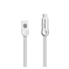 Nillkin PLUS III adatkábel és töltő (USB - microUSB - Type-C, gyorstöltés támogatás, 100cm, lapos kábel) FEHÉR Samsung Galaxy A72 4G (SM-A725F), Xiaomi Redmi Note 9 5G, Lenovo Tab P11 Pro (T