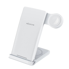 Nillkin PowerTrio 3in1 vezeték nélküli töltő Apple Watch készülékhez fehér (MFI) okosóra kellék