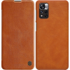 Nillkin Qin Könyvtok Xiaomi 11i/Xiaomi 11i Hypercharge/Xiaomi Redmi Note 11 Pro Plus 5G - Barna (6902048234987)