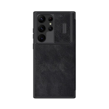 Nillkin Qin Pro Samsung Galaxy S23 Ultra bőr flip tok fekete tok és táska