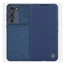 Nillkin QIN PRO tok álló, szövet hatású (FLIP, oldalra nyíló, kártyazseb, kameravédő) SÖTÉTKÉK tok és táska