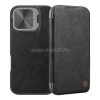 Nillkin QIN PROP tok álló, bőr hatású (FLIP, oldalra nyíló, kártyazseb, kameravédő, kitámasztó) FEKETE (GP-163216)