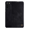 Nillkin QIN tok álló, bőr hatású (FLIP, oldalra nyíló, bankkártya tartó) FEKETE [Samsung Galaxy A21 (SM-A210F)] (5996457997183)