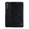 Nillkin QIN tok álló, bőr hatású (FLIP, oldalra nyíló, bankkártya tartó) FEKETE [Samsung Galaxy A7 (2018) SM-A750F] (5996457820900)