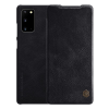 Nillkin QIN tok álló, bőr hatású (FLIP, oldalra nyíló, bankkártya tartó) FEKETE [Samsung Galaxy Note 20 5G (SM-N981F)] (5996457976096)