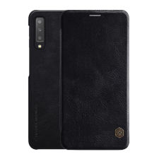 Nillkin QIN tok álló, bőr hatású (FLIP, oldalra nyíló, kártyazseb) FEKETE tok és táska