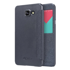 Nillkin Samsung A5 (2016) NILLKIN SPARKLE műanyag telefonvédő FLIP, ablakos, FEKETE tok és táska