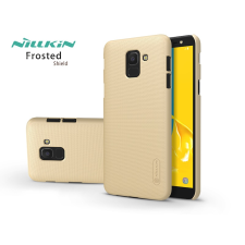 Nillkin Samsung J600F Galaxy J6 (2018) hátlap képernyővédő fóliával - Nillkin Frosted Shield - gold tok és táska