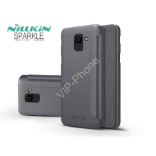 Nillkin Samsung J600F Galaxy J6 (2018) oldalra nyíló flipes tok - Nillkin Sparkle - fekete tok és táska