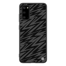 Nillkin Samsung S20 5G NILLKIN TWINKLE szilikon telefonvédő ütésállóság, csillogó, FEKETE tok és táska
