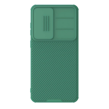 Nillkin Samsung S25 Plus NILLKIN CAMSHIELD PRO szilikon telefonvédő ütésállóság, csíkos, SÖTÉTZÖLD tok és táska