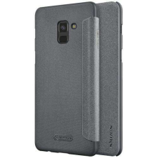 Nillkin SAMSUNG SM-A730F Galaxy A8 Plus (2018), NILLKIN SPARKLE notesz mobiltok, Fekete tok és táska