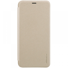 Nillkin Sparkle Samsung Galaxy A6+ (2018) Flip Bőrtok - Arany (NL159013) tok és táska