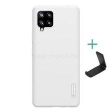 Nillkin SUPER FROSTED műanyag telefonvédő (gumírozott, érdes felület + asztali tartó) FEHÉR (GP-101645) tok és táska