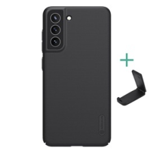 Nillkin SUPER FROSTED műanyag telefonvédő (gumírozott, érdes felület + asztali tartó) FEKETE | GP-108860 tok és táska