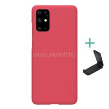 Nillkin SUPER FROSTED műanyag telefonvédő (gumírozott, érdes felület + asztali tartó) PIROS (GP-93459) tok és táska