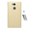 Nillkin SUPER FROSTED műanyag telefonvédő (gumírozott, érdes felület + képernyővédő fólia) ARANY Sony Xperia L2 (H4311)