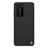 Nillkin TEXTURED műanyag telefonvédő (érdes felület, közepesen ütésálló, szilikon keret, 3D minta) FEKETE [Huawei P40 Pro 5G] (5996457944002)