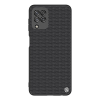 Nillkin TEXTURED műanyag telefonvédő (érdes felület, közepesen ütésálló, szilikon keret, 3D minta) FEKETE [Samsung Galaxy M22 (SM-M225F)] (5996591096339)