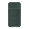 Nillkin TEXTURED S műanyag telefonvédő (szilikon keret, 3D minta, kamera védelem, Magsafe rögzítésű) SÖTÉTZÖLD Apple iPhone 14 Plus