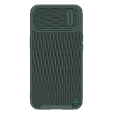 Nillkin Textured S tok iPhone 14 Pro Max Armor tok kameravédővel sötétzöld tok és táska
