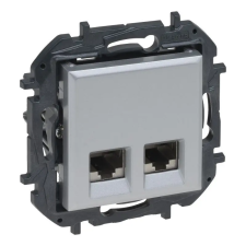  Niloé Step alumínium 2xRJ45 Cat.6A UTP aljzat 863368B Legrand villanyszerelés