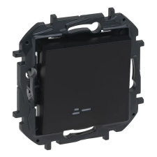  Niloé Step fekete 101 JF egypólusú kapcsoló jelzőfénnyel, 10AX 863511B Legrand villanyszerelés