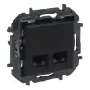  Niloé Step fekete 2xRJ45 Cat.6 UTP aljzat 863564B Legrand