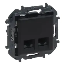  Niloé Step fekete 2xRJ45 Cat.6 UTP aljzat 863564B Legrand villanyszerelés