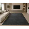 Nílus Modern szőnyeg Luxor geometrikus (Antracit) 200x290cm Sötétszürke