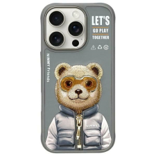 Nimmy Cool&Cute 2.0 Bear tok iPhone 16 Pro - szürke tok és táska